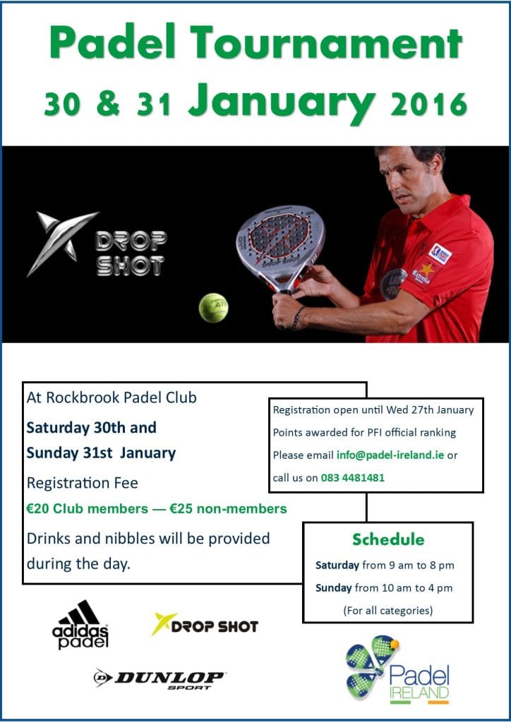 News photo for Padel Tournament 30th & 31st January