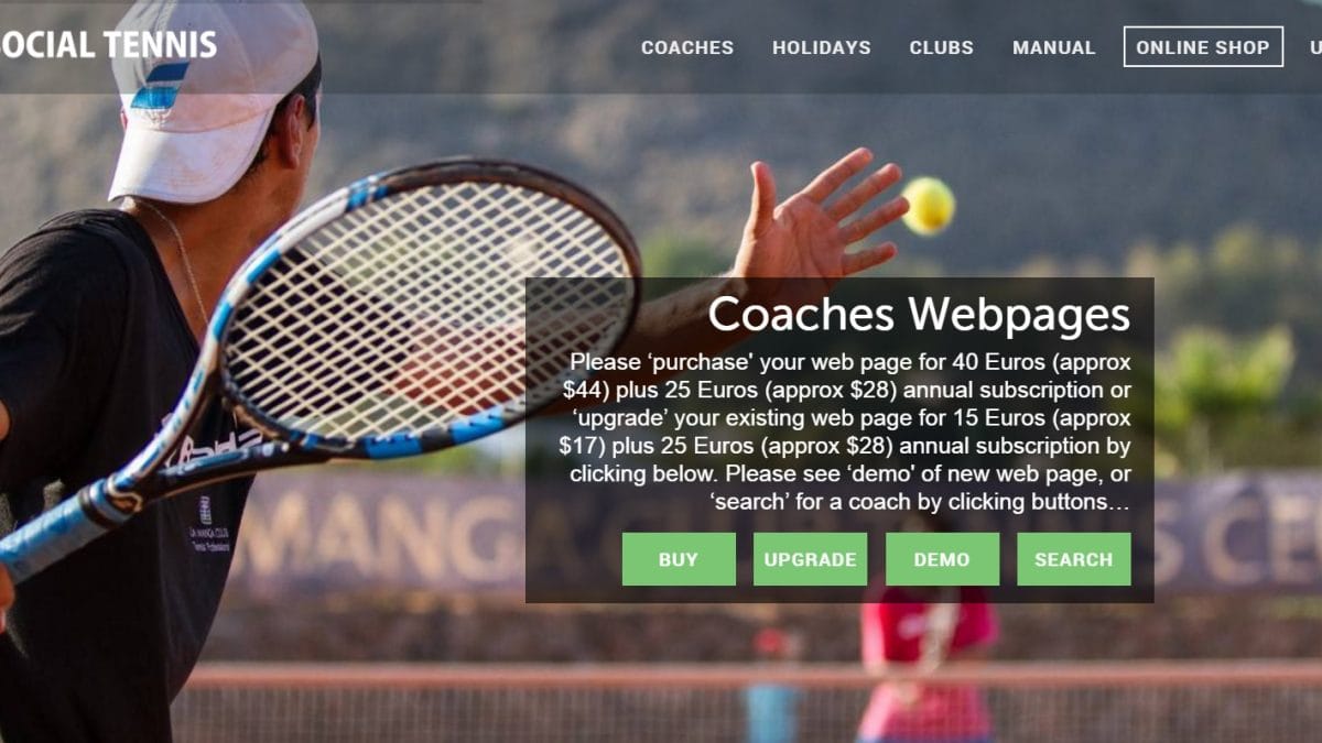 News photo for Partnership with Social Tennis Website