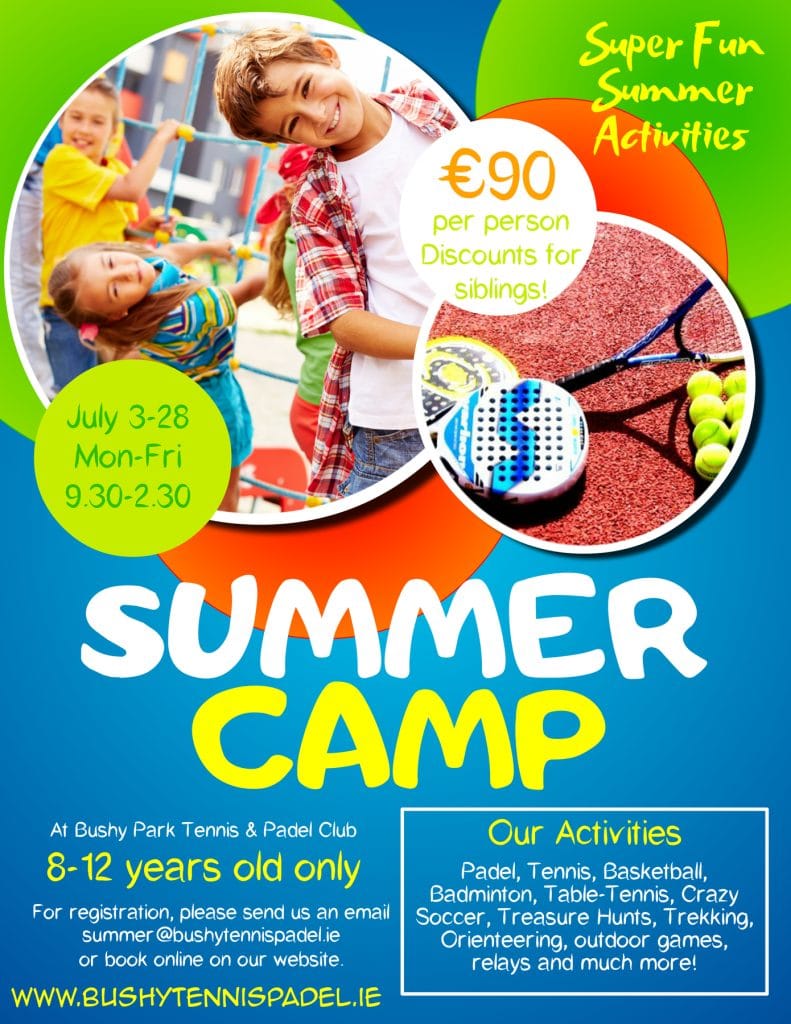 News photo for Bushy Park Tennis & Padel Club Summer Camps