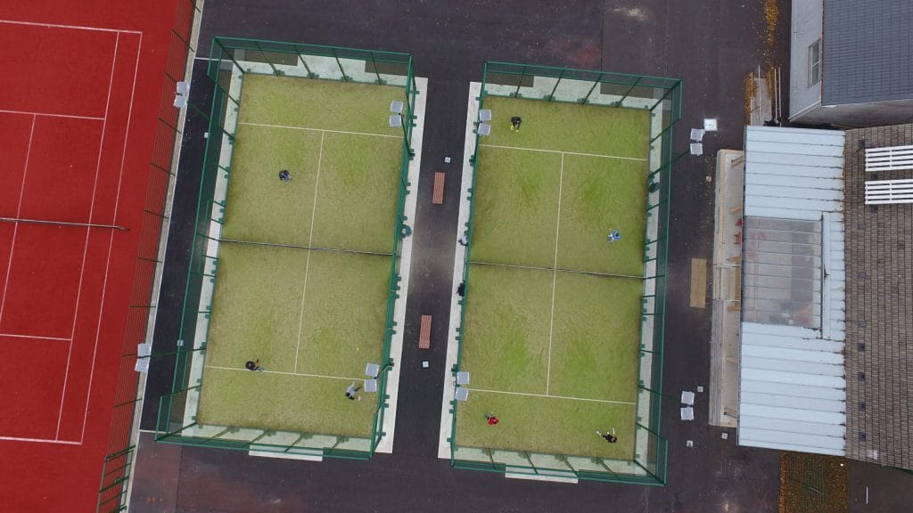 News photo for Ophelia and Brian give way to padel enthusiasts