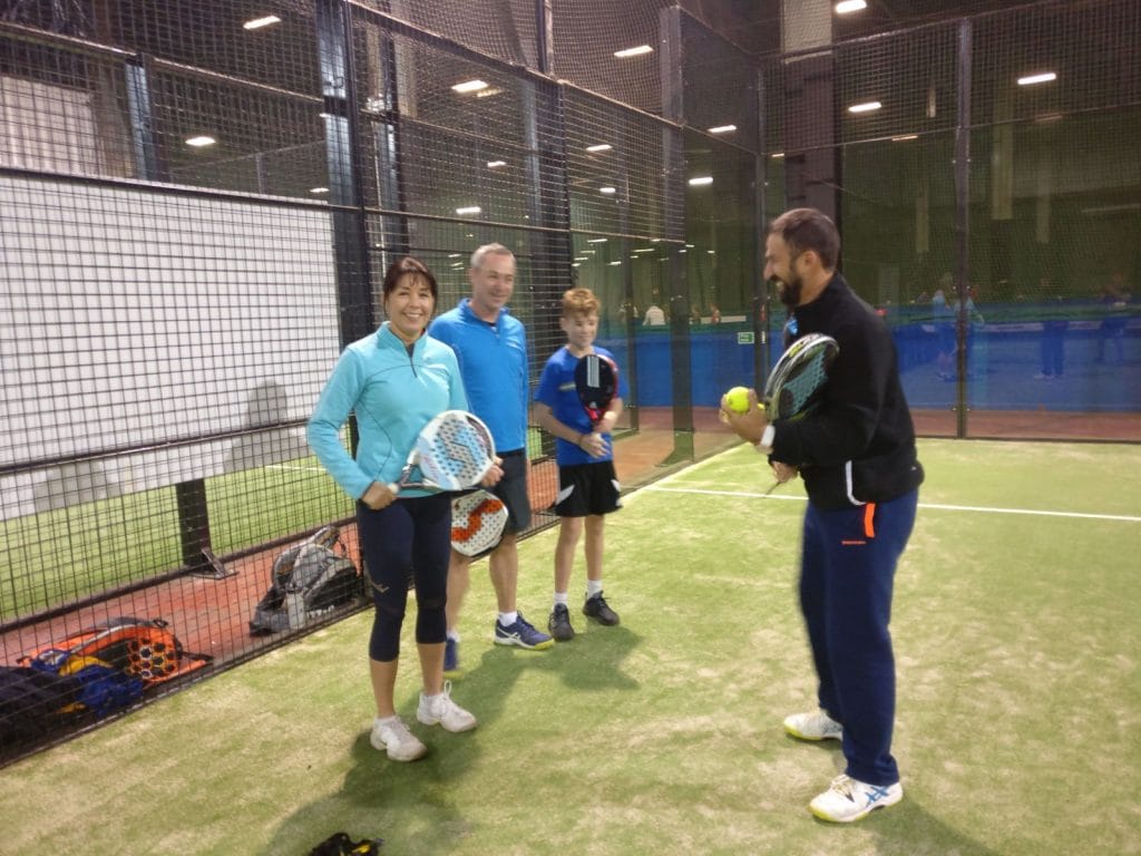 News photo for Top class clinic at the Eddie Irvine Padel Centre in Bangor