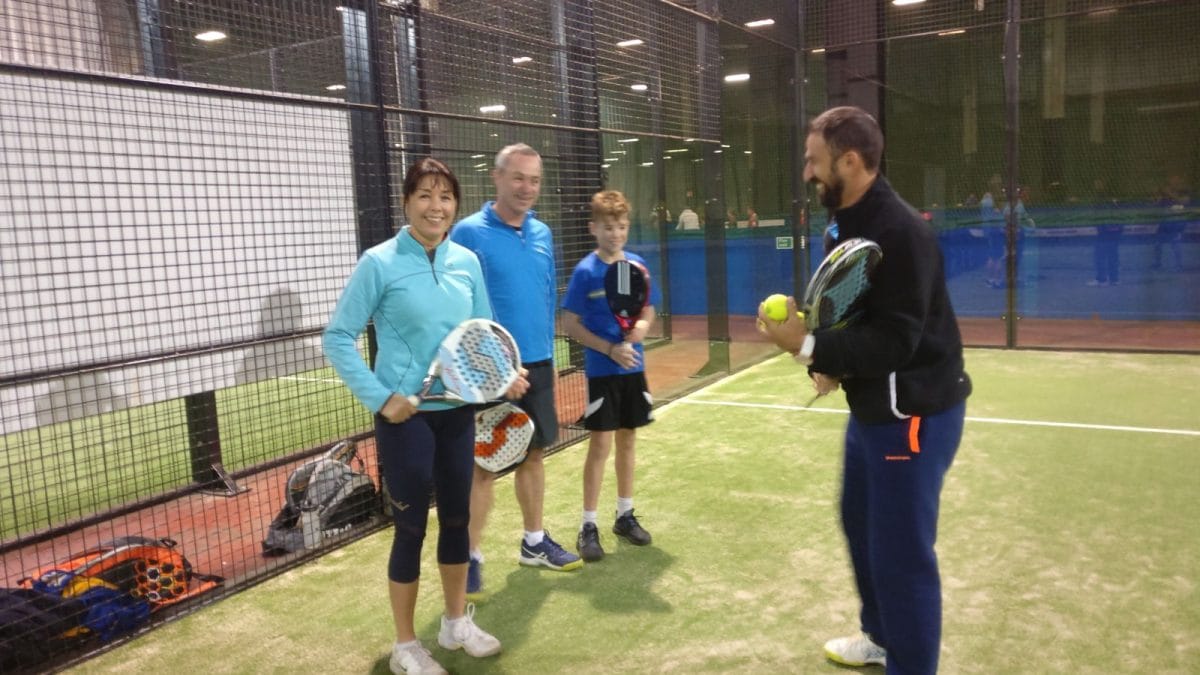 News photo for Top class clinic at the Eddie Irvine Padel Centre in Bangor
