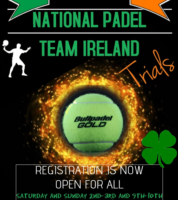News graphic for National Padel Team Trials