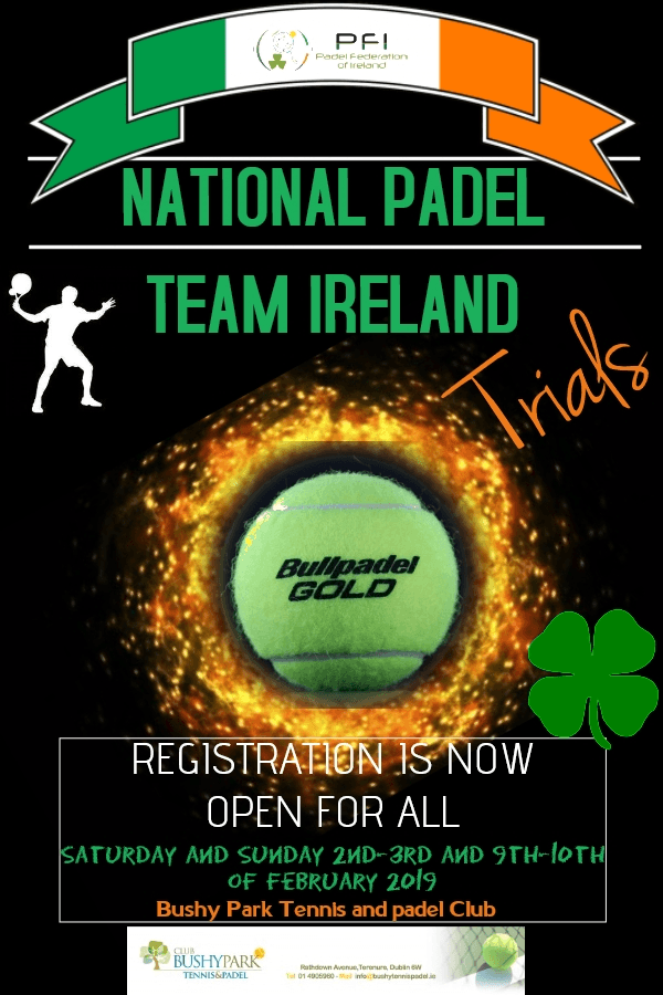 News graphic for National Padel Team Trials