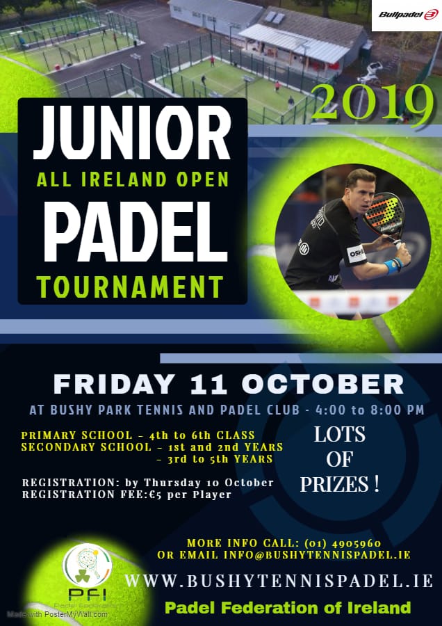 News photo for All Ireland Junior Padel Open Championship 2019