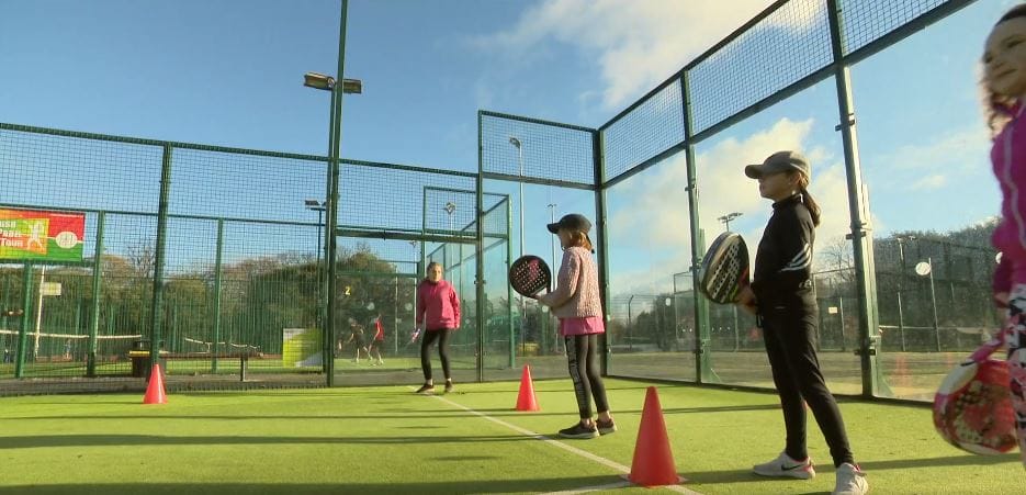 News photo for RTE News2Day features young padel players at Bushy Park Club