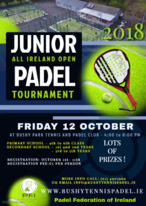 ALL IRELAND JUNIOR OPEN 12th OCTOBER