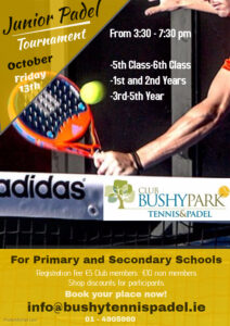 Bushy Junior Padel October 2017