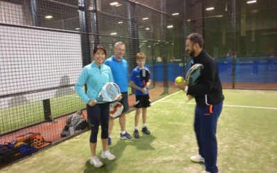 Top class clinic at the Eddie Irvine Padel Centre in Bangor