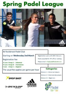 Rockbrook Spring Padel League 2016