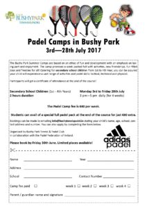Summer Camps July August 2017