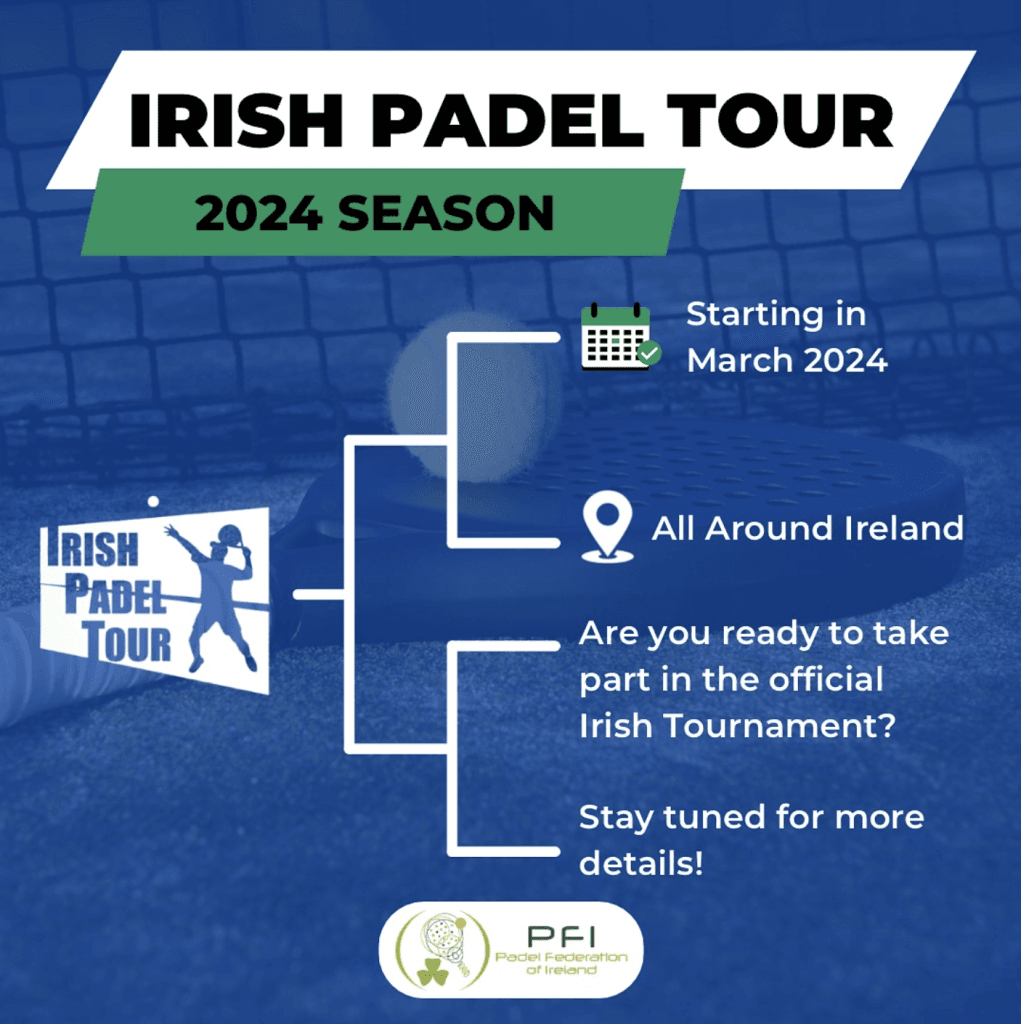 News graphic for Irish Padel Tour