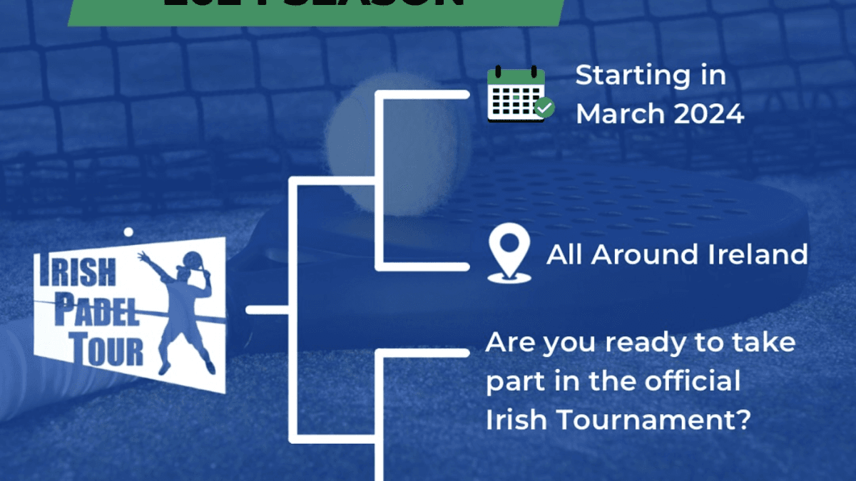 News graphic for Irish Padel Tour