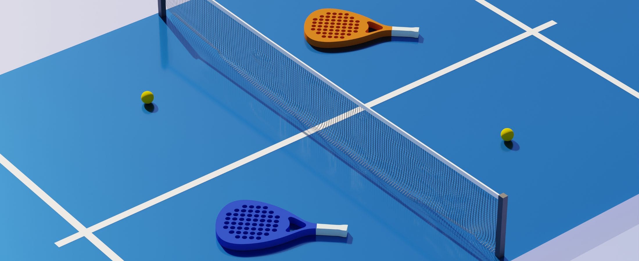 Padel court used for league fixtures