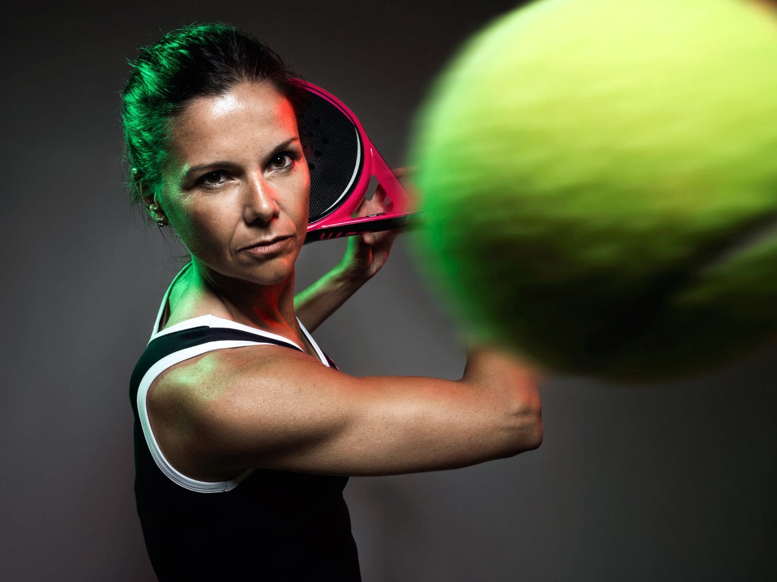 New players trying padel on court