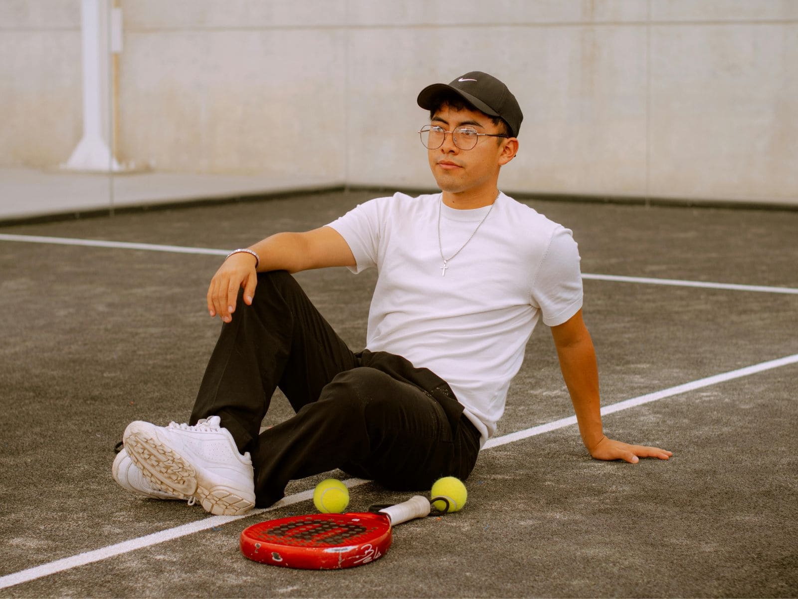Padel players moving safely on court